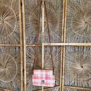 Dooney & Bourke Pink/Orange Checkered Crossbody